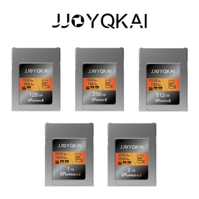 JJOYQKAI CFexpress Type B Memory Card 128GB 256GB 512GB 1TB 2TB For Canon Nikon - Image 1 of 4