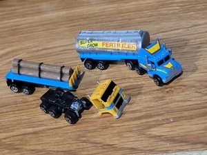 Vintage Micro Machines Super Grow Fertilizer Semi Truck Tanker 1989 Galoob log - Picture 1 of 8