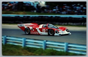 Postcard c1980s Doc Bundy Pilots Porsche 962 IMSA-GTP Minolta Bosch Adverts - Picture 1 of 2