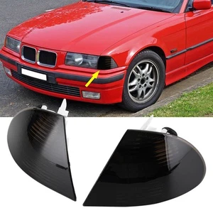 Pair Gray Corner Side Light For BMW 3 Series E46 98-01 Sedan 63136902766 HE - Picture 1 of 10