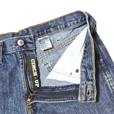 Pantalones de mezclilla rígidos Cinch para hombre etiqueta verde 30X36 piedra oscura pierna recta Foto 1 de 4