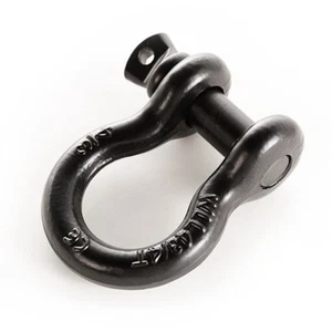 Rugged Ridge Fits 11235.18 Black 3/4-Inch D-Ring Shackles - 9,500 Lbs Capacity - Picture 1 of 9