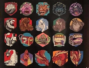 Dungeons & Dragons "Monsters Then and Now" Monster Mystery Pins D&D Emaille Pins - - Bild 1 von 28
