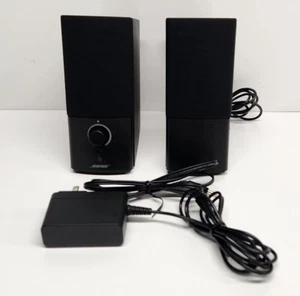 Bose Companion 2 Series III Multimedia Speaker System + Power & Aux Cable TESTED - Afbeelding 1 van 18