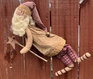 Vintage ‘04 Honey & Me Whimsical Flying Santa Fairy Hanger w/ Wand Jingle Bells - Picture 1 of 12