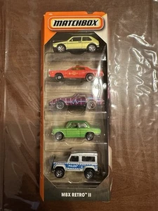 MATCHBOX 2025 - MBX RETRO II 5 PACK VOLKSWAGEN DODGE CHEV BMW LANDROVER , USA Sh - Picture 1 of 2