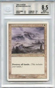 NM-MT+ 1999 BGS 8.5++ (9.5, 8.5, 8.5, 9) Armageddon - Starter - MTG Magic - Picture 1 of 2
