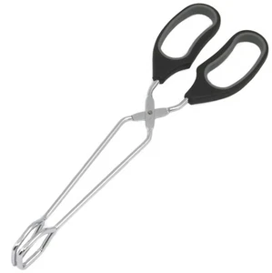Chef Craft 12" Long Comfort Grip Handles Straight Cooking Tongs - Picture 1 of 2