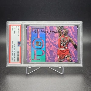 1995-96 Hoops Michael Jordan Chicago Bulls Top Ten PSA 8 #AR7 10917 - Bild 1 von 2