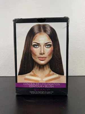 4-Layer Contour and Highlight Makeup Kit - Set of Concealer Palette, Color Co... - Image 1 of 4