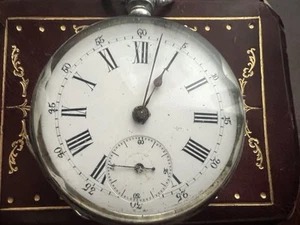🔴 Orologio tasca ARGENTO 800 uomo da revisionare parti vintage REMONTOIR 20 - Imagen 1 de 10