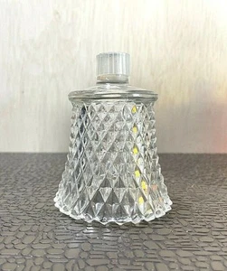 Homco Clear Diamond Glass Candle Votive - Picture 1 of 4