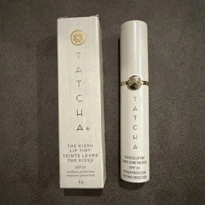 TATCHA THE KISSU LIP TINT SPF 25 4g CAMELLIA BRAND NEW - Image 1 of 3