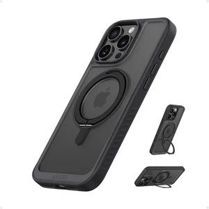 Anker Ultra Magnetic for Iphone 16 Pro Max Case with Sturdy 360° Ring Stand, Mil - Picture 1 of 12