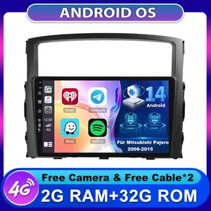 für Mitsubishi Pajero IV 2006-2014 Android14 Autoradio Navi CarPlay GPS 2GB+32GB - Bild 1 von 18