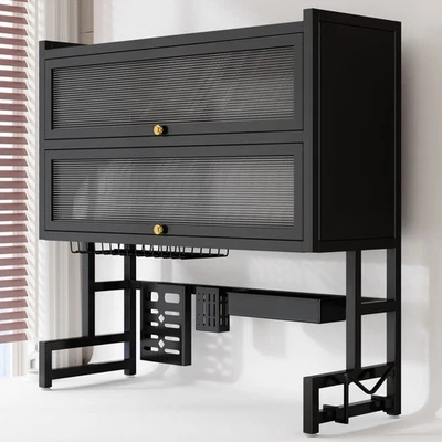 Gabinete de almacenamiento de utensilios de cocina sobre el fregadero 33,46 pulgadas 2 niveles Foto 1 de 4