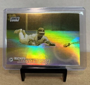 Rickey Henderson 2023 Stadium Club refractor acuñado en oro #7! Oakland A's HOFer! - Imagen 1 de 2