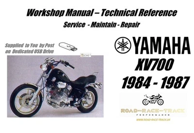 Yamaha XV700 XV 700 Service Repair Workshop Manual USB 1984 - 1987 - Image 1 of 4