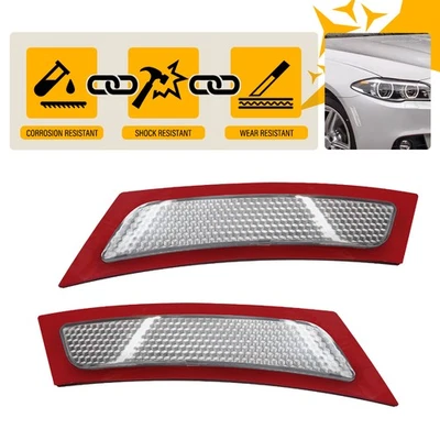 Luces de señalización laterales transparentes para parachoques delantero BMW F10 535i 550i 11-2016 63147203266 Foto 1 de 4