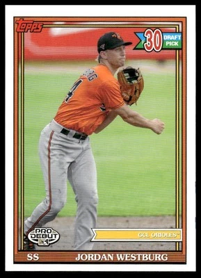 2021 Topps Pro Debut #PD-186 Jordan Westburg - Image 1 of 2