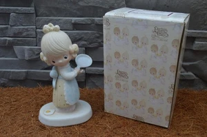 Precious Moments ~ Eggs Over Easy E-3118 ~ 1979 Jonathan & David Trinity Stamp ! - Picture 1 of 8