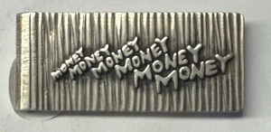 Vintage Sterling Silver Money Clip 26 Grams Money Money Money - Picture 1 of 3