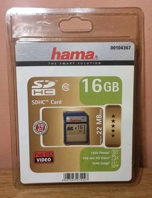 New Hama 16GB SD Memory Card 22Mb/s - Image 1 of 2