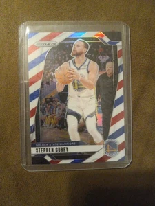 2024-25 Panini Prizm Red White Blue Stephen Curry Golden State Warriors #134 - Picture 1 of 4