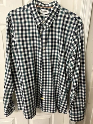 Timberland Men's Checkered Long Sleeve Button-Up Shirt - Image 1 of 4