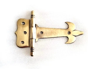 aged hinges old aged style solid Brass DOOR Stunning restoration heavy 5" - Picture 1 of 7