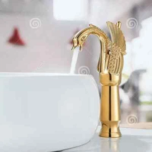 Rubinetti del lavabo del bagno Rubinetti d'oro Design unico Rubinetti del lavabo - Foto 1 di 12