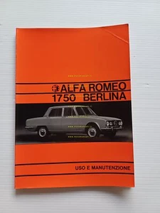 Alfa Romeo 1750 Limousine 1970 Betriebsanleitung Wartung Originalheft - Bild 1 von 12