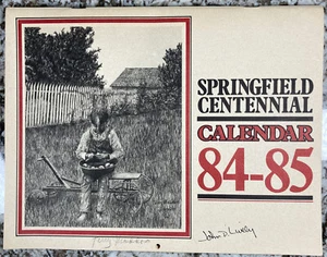 Centennial Calendar OR 1984 signed By Artist Terry Maddox. Early 1900 Photos - Imagen 1 de 8