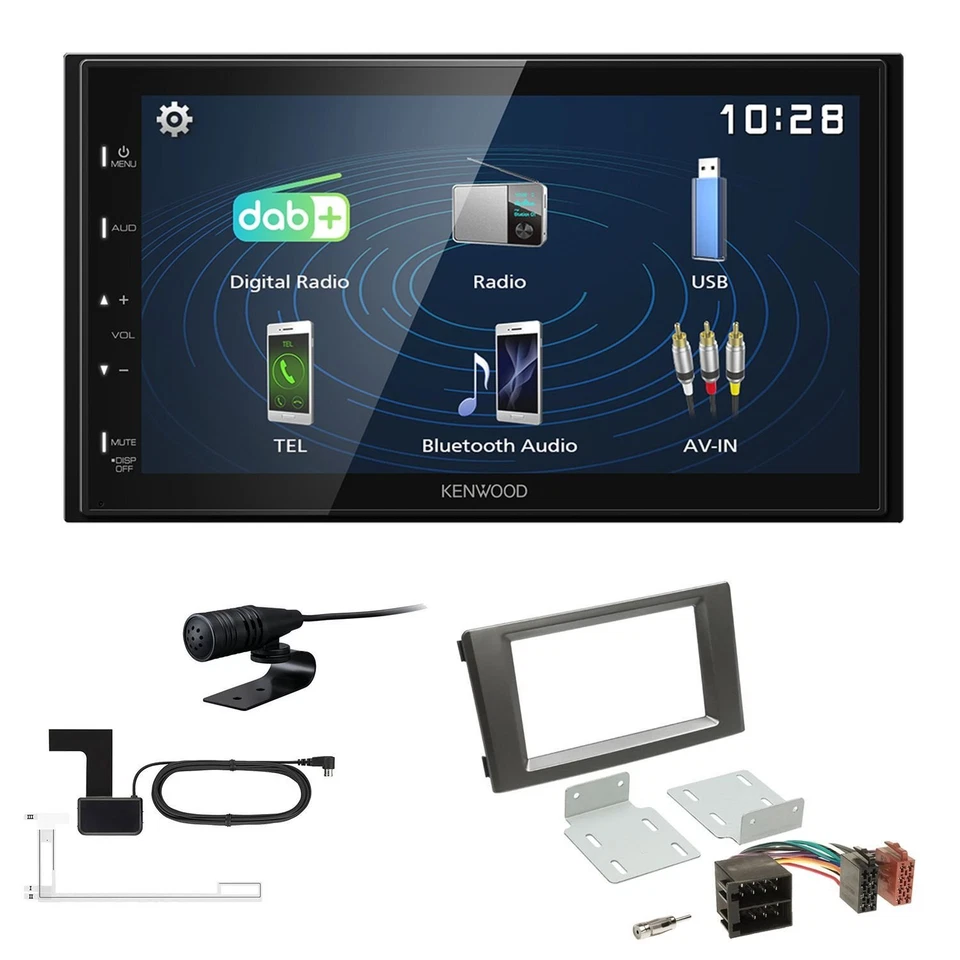 Kenwood 2DIN DAB Autoradio für Iveco Daily IV und V 2006-2014