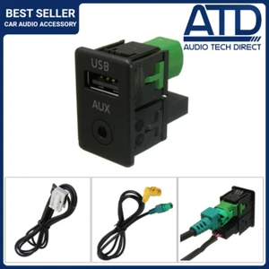Aux USB für VW Golf Jetta Mk6 EOS Polo Mk5 RNS510 RNS315 Armlehne Ports Switch - Bild 1 von 12