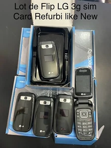 Lot 9 LG Flip - 3g - Black (Unlocked) Reburbi - Picture 1 of 1