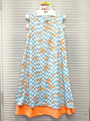 Paquete de 2 vestidos juveniles Hurley para niñas de fácil ajuste tejido suave | Talla S (7/8) Foto 1 de 4