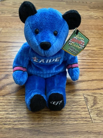 Vintage Jeff Burton #99 TEAM SALVINO'S Green Flag Series Bean Bear NASCAR Racing Cover