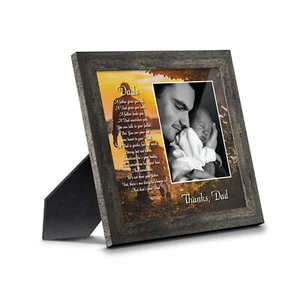 Father’s Day Gift for Dad from Son or Daughter Inspirational Picture Frame Keeps - Picture 1 of 24