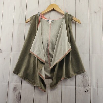 435 by Matilda Jane Clothing Vest Womens 12 Hooded Waterfall Front Multicolor - Image 1 of 4