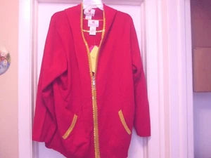 Quacker Factory Damen 2X Rot & Gold 2 Stück Pullover Set Neu Mit Etikett - Bild 1 von 5