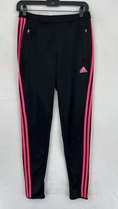 Adidas Women's Tiro 15 Athletic Soccer Training Pants Size S Black Active Pink - Picture 1 of 8