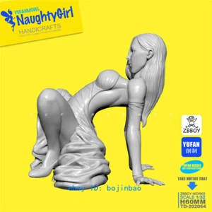 1/32 NughtyGirl Long Dress Woman Model Kits Unpainted Model Kits YUFAN Statue - Picture 1 of 4