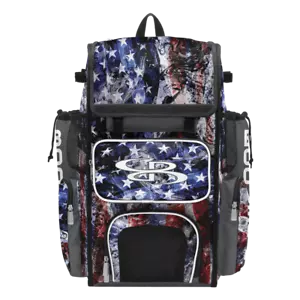Boombah Superpack Baseball/Softball Backpack, Bat Bag, Gear Pack, USA Allegiance - Picture 1 of 6