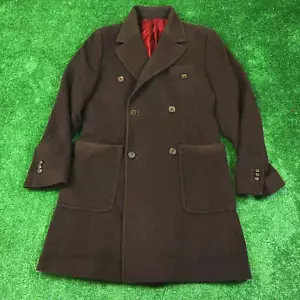 Abrigo Loro Piana Para Hombre 46 Lana Superfina Y Cachemira Doble Pecho Marrón De Colección * - Imagen 1 de 16