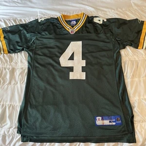 Camiseta deportiva Reebok On Field Packers Brett Farve #4 talla grande NFL Favre - Imagen 1 de 16
