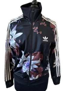 Adidas Originals Lotus Flower Print Trefoil Track Jacket Zip Up Hoodie Sz M NWO - Picture 1 of 11
