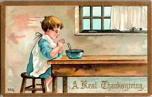 Cartolina d'epoca HBG del Ringraziamento JY13 - Foto 1 di 2