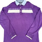 Massimo Dutti Collared Rugby Style Jumper Size Large Up Shirt