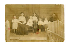 RPPC On Great Granddaddy Jett's Porch 14th St. West Anniston, Alabama c 1908